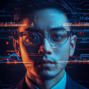 Futuristic digital interface representing AI revolutionizing tech