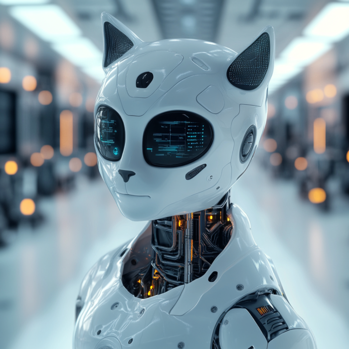 Exclusive futuristic image integrating AI elements and productivity dashboards